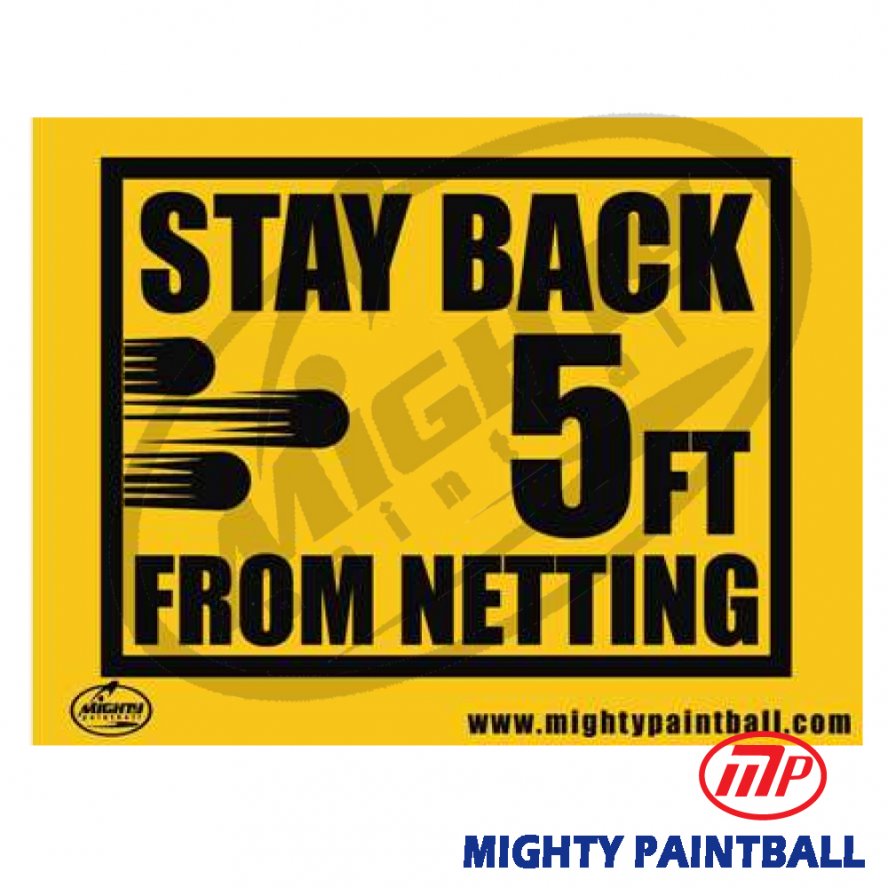 thumbnail image 2 of Mighty Sports Paintball Field Safety Signs – Durable & Official (New With Tags) 2 of 6